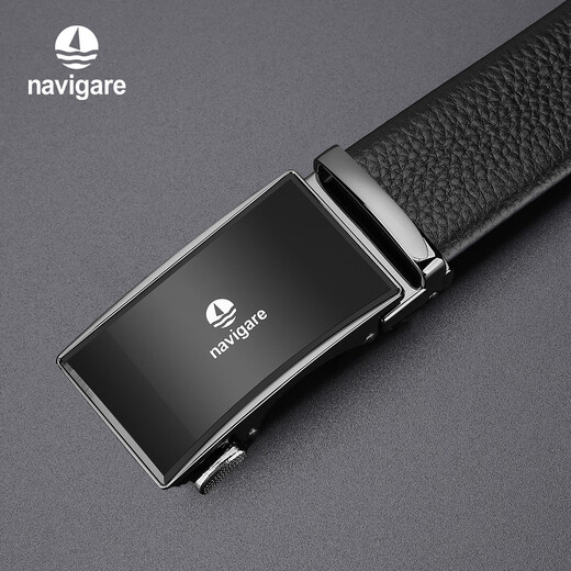NAVIGARE Italien Small Sailboat Men's Celt's Celt's Cel's's's's Great Leather Cuir Men's Birthday Gift Black (Counter Gift Box) N4A826Z-171103A 115cm [poids suggéré 130-165jin [Jin est égal à 0,5 kg]]]