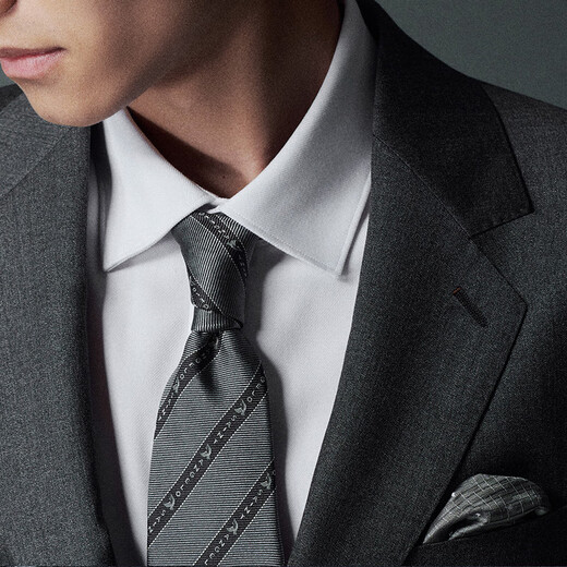 Anniversary Bird Suit Men's Choice Men's Business Formal Wool Suit Micro Suede Pants Suit Men Xingyu Gray Solid Color 52 A(185/104) /Please note waist or trousers