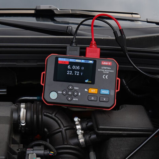 Uni-T-Batterie-Batterieinnere Widerstandstester hohe Genauigkeitsspannungstemperatur UPS Batterie Lithiumbatterie Interner Widerstandstester Messung Messgerät UT677A+ Interner Widerstand 3/Bluetooth-PC-Datenübertragung