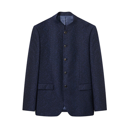 柒牌【WOOLMARK
】男装羊毛西服春夏2025新款商务休闲男士西装外套714 深蓝 54 (190) -