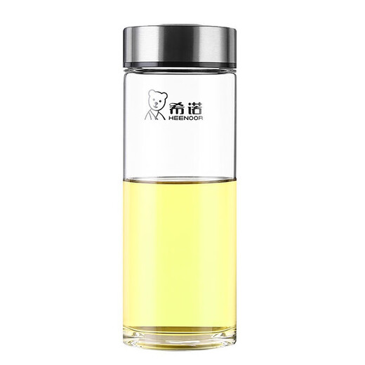 Tasse en verre à couches mono-couches avec tasse à thé de couvercle tasse de cristal tasse portable tasse décontractée xn-6015 601 XN-6192-530 ml + tasse de tasse Brosse en tasse