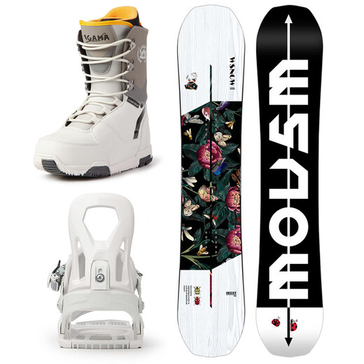 WS snowboards vente directe officielle snowboard ensemble de snowboard plaque plate sculpture ski reliure chaussures de ski W33 ensemble 151 cm