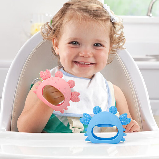 Teething Baby Food Grade Silicone Latex Toothbrush Teething Stick Teething Stick Teething Device Anti-Eating Hand Teether Pacifier Pineapple (Color Matching) Yellow and Green Color Matching 1 Pack