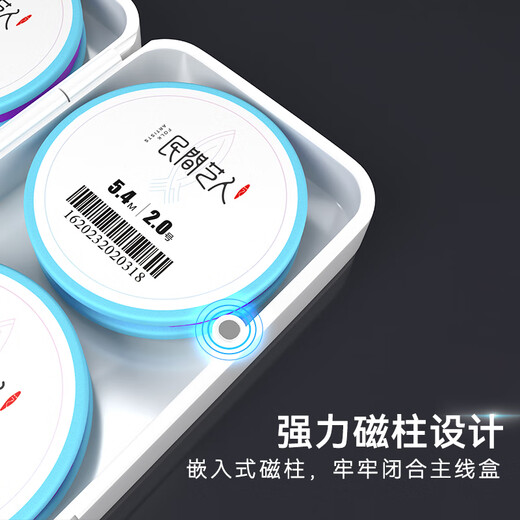 Folk artist mini main line box ABS fishing line box large spool convenient large object line group storage box convenient main line box-8 axis