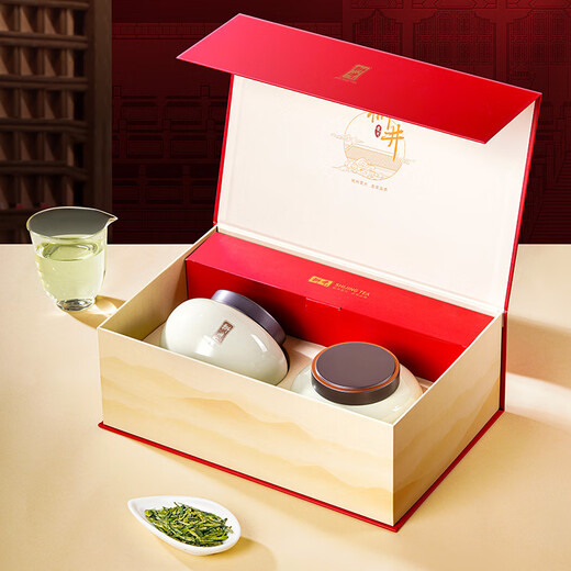 
West Lake Shijing Mingqian Special Longjing 2025 New Tea Gift Box 250g Green Tea High-end Festival Gift Gift for Elders