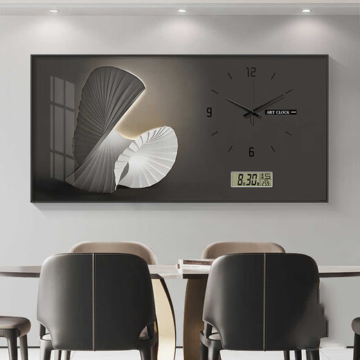 
Chengzi Light luxury abstract large-size electric meter box decoration painting mute household perpetual calendar with watch cover distribution box hanging painting JD138.95 perpetual calendar + watch/black hand 120*60 (cover 110*50) lift cover support rod black frame