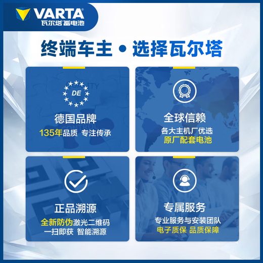 VARTA Jingdong car maintenance car battery battery star L2-400 Lavida CC Jetta Lingdu Baolai POLO