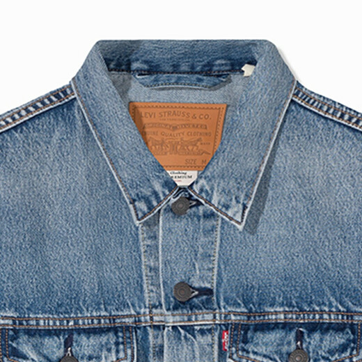 Levi s shopping mall same style Levi's men's American casual lapel loose denim jacket 72334 denim blue M