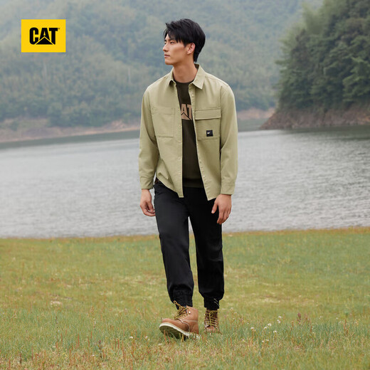CAT卡特马丁靴夏季工装靴男鞋男士牛皮复古工靴高帮骑行靴
