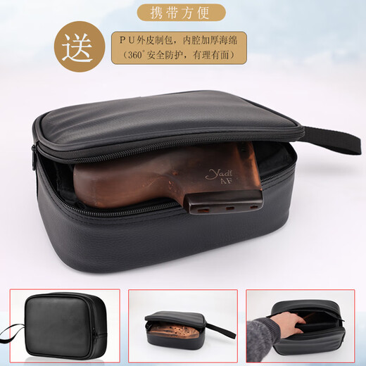 雅的陶笛AF三管素烧轻吹型专业演奏级中音F调紫砂泥熏烧青花陶土乐器 AF三管【轻吹型】素烧