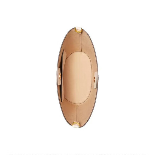 Tory Burch McGraw Sac de seau d'épaule de taille moyenne, nouveau sac à bandoulière à une épaule à main, cadeau pour petite amie, 143544 724 Fromage blanc 21 * 11,5 * 26,5 cm