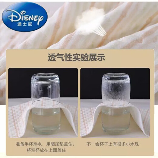 Disney Neugeborene Baby Urin-Trennkissen wasserdicht und atmungsable Farbe Baumwolle Baby Urinpolster kleiner leckdichte Windeln Windeln Bunte Streifen 25*35 Testpaket 1