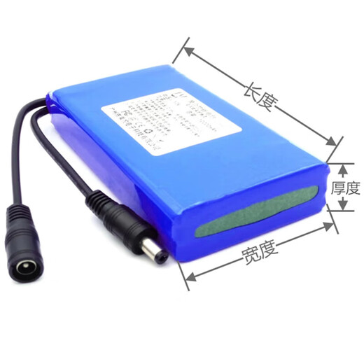 朗嘉拓 聚合物锂电池大容量电瓶音响电池组20AH5012V4000毫安20*宽55*长98mm 普通款送1