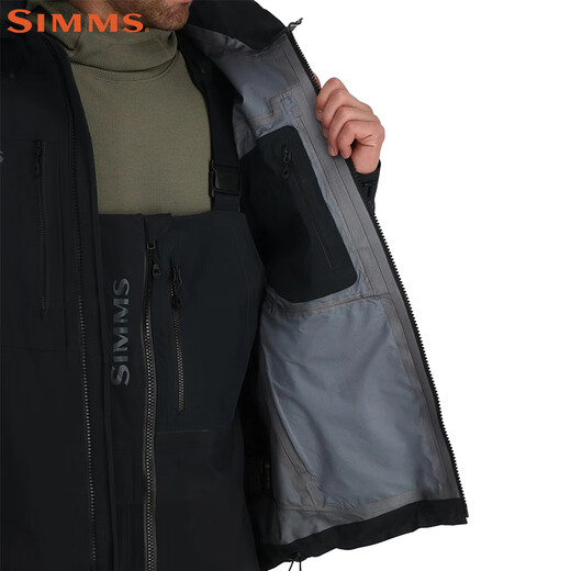 SIMMS 25 Challenger Jackets and Jacket Pants Windproof and Rainproof Fishing Suit Luya Jackets Wading Pants Men 25 Jackets PG-13862 Black XS