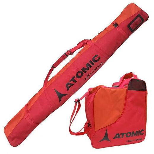 Sac spécial pour chaussures de ski, casque de sécurité pour chaussures, divisé en entrepôts, épaississement en coton, ATOMIC, collection de ski de type Tomik, sac à chaussures rouge