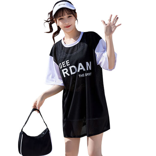 
Wei Jie swimsuit women's three-piece set conservative belly-covering and slimming sports style student fat 2024 new hot spring bathing 6625-white L (90-110Jin [Jin equals 0.5 kg])