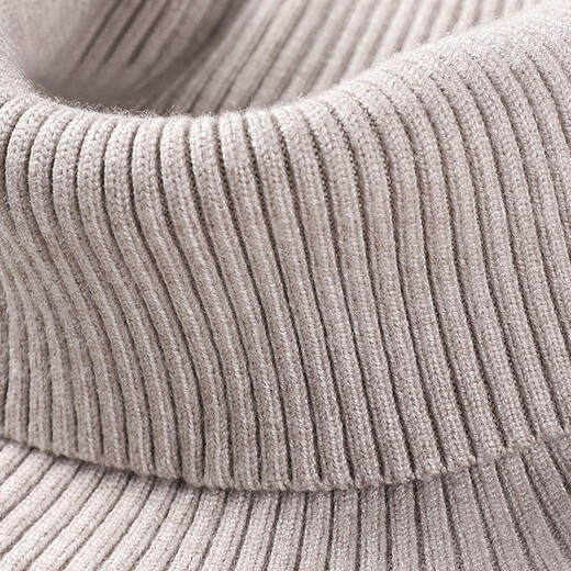 XJSGS light luxury international high-end brand men's double-turn turtleneck long-sleeved sweater 2026 new autumn and winter base sweater high-end black counter same style winter style XL 180/96A