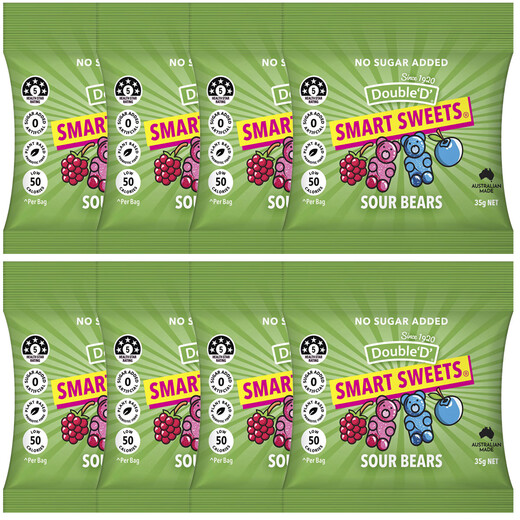 Coles Australia direct mail Double D sucrose-free sugar substitute throat lozenges eucalyptus honey flavored hard candies berry gummies fruit candies mini sweet and sour gummies 35g*8 bags shipped from Australia 30 days to arrive with two pieces of mail