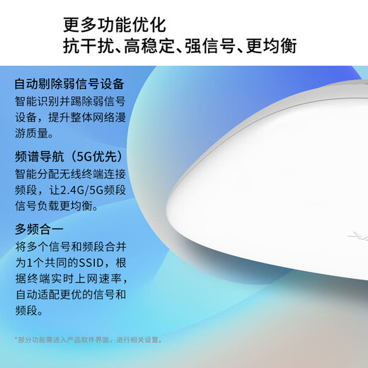 普联（TP-LINK）千兆WiFi6无线吸顶AP双频5G家用别墅企业商用全屋WiFi覆盖 XAP1506GC-PoE/DC易展版 1500M