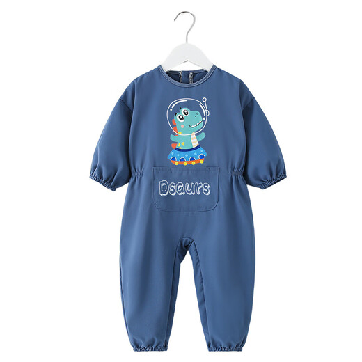 Baby crawling suit, one-piece coverall, crawling suit, baby all-in-one protective clothing, children's full-body outdoor anti-dirty clothing, autumn and winter Pulan faucet one-piece, openable crotch size 110, recommended height 95-105cm