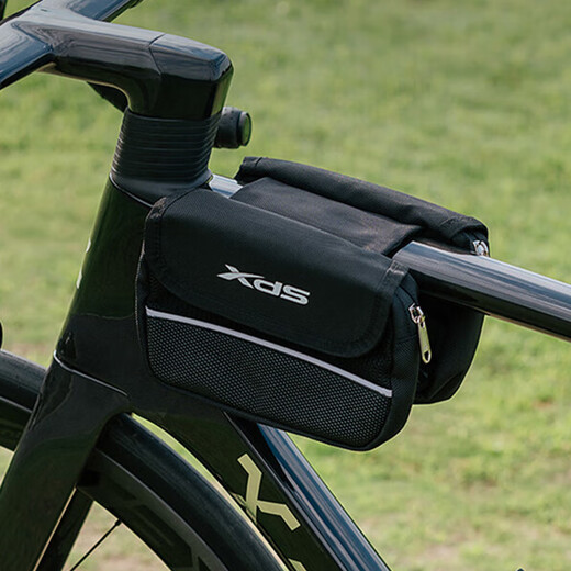 
Xidesheng (xds) bicycle bag double saddle bag road mountain bike upper tube bag waterproof multi-function beam charter front bag cycling equipment black