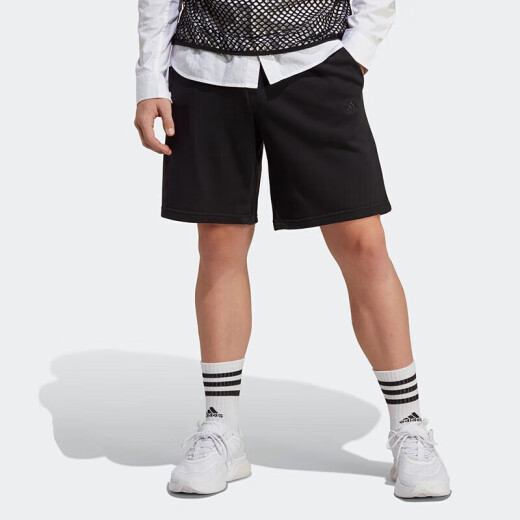 
Adidas shorts men's summer new sports pants loose comfortable breathable knitted fashion casual 5-point pants IC9756 IC9756 black M