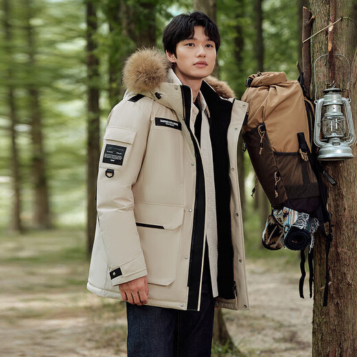 Tambor down jacket for men and women, short fur collar parka thickened warm jacket TF236579 Luoying meters 160