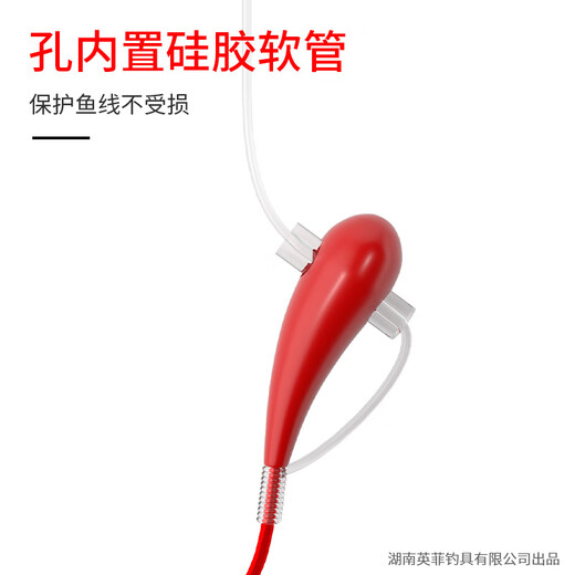 A little red copper head upward hook line single hook finished small gold weight gold Haixi fish hook tied authentic traditional crucian carp fishing No. 5 red head Haixi upward hook 10 pairs single hook line