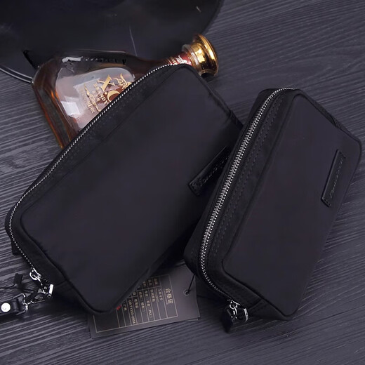 Cool kangaroo new canvas men's handbag nylon cloth clutch fashion Oxford cloth clip bag casual mobile phone bag storage bag 281626-1 small