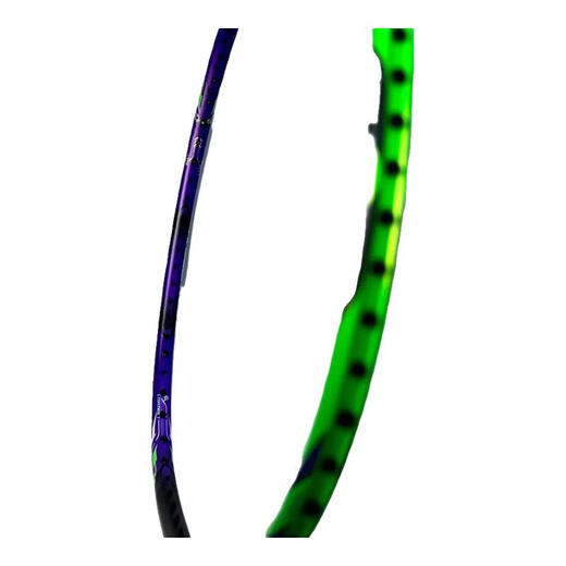 李宁（LI-NING） 雷霆100专业碳纤维进攻型羽毛球拍雷霆80【球星同款高端拍】战戟 4U-战戟9000绿紫 （穿线请备注）