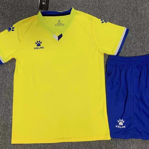卡尔美（KELME）定制卡尔美足球套装印字速干学生训练短袖成人儿童比赛队服球衣 1 1048(定制款莹光绿) XXXXL(身高185-190)