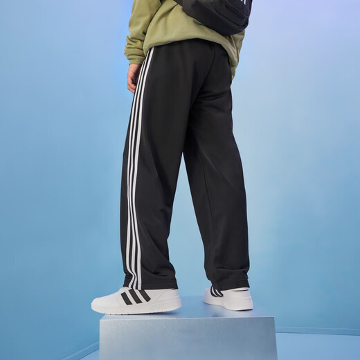 Adidas offizielle Website offizielle Herrenhosen Spring Hoodies Sportseer Fitness -Training Hosen Herren Mode vielseitige Klassiker EI9761/Drei Streifen/Open Hosen S (175)