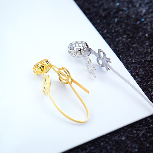 Fat Donglai's same style safe buckle clip buckle 18k gold buckle donut buckle jade jade buckle nostalgic AU750 F1 crown style-K yellow