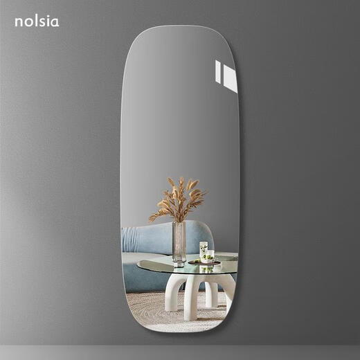 
Nolsia frameless dressing mirror wall-mounted full-length mirror wall-mounted fitting mirror wall-mounted mirror wall large mirror household shbx50*150