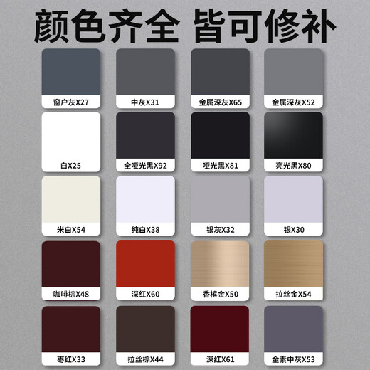 Shouli metal touch-up pen paint pen aluminum alloy doors and windows anti-theft door aluminum stainless steel glasses frame bag scratch repair matte black