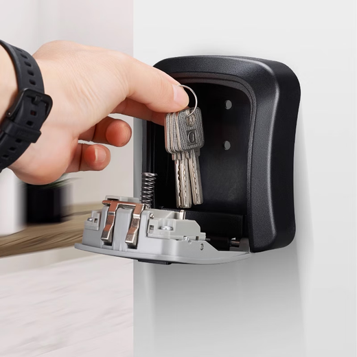 Junior code key box cat's eye box decoration key construction site anti-theft door lock temporary door installation key gray