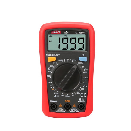 Uni-T UT33D/B multimeter digital high-precision automatic anti-burn portable small digital display meter 890C+UT33B without buzzer without