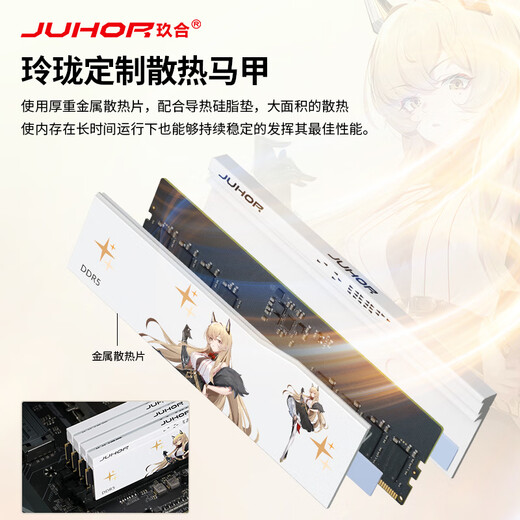 JUHOR玖合 32GB(16GBx2)套装 DDR5 6000 台式机内存条 海力士A-die颗粒 CL28 玲珑无灯 助力AI 