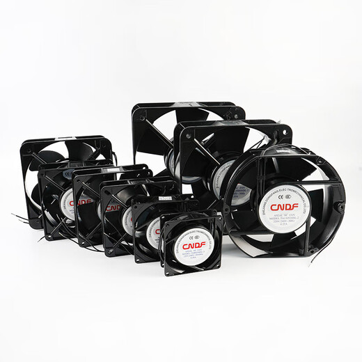 迈恻亦CNDF散热风扇12V轴流风机220V/380V散热器风扇24V4 5 6 8 9 12C TA-15051(方形) 380V