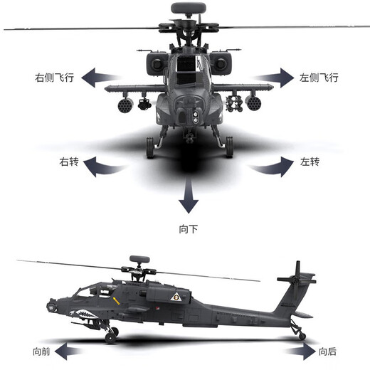 RHSKY YUXIANG F11S APACHE GPS HELICOPTERE ARRADE COMMENTAIRE Intelligent Hélicoptère 3D Modèle de navigation REAVER FILLE 6 Comme le Real 2025 F11S Full Set (Accélération gauche et droite peut être commutée) une batterie [YUXIANG General Agent + Guide technique]