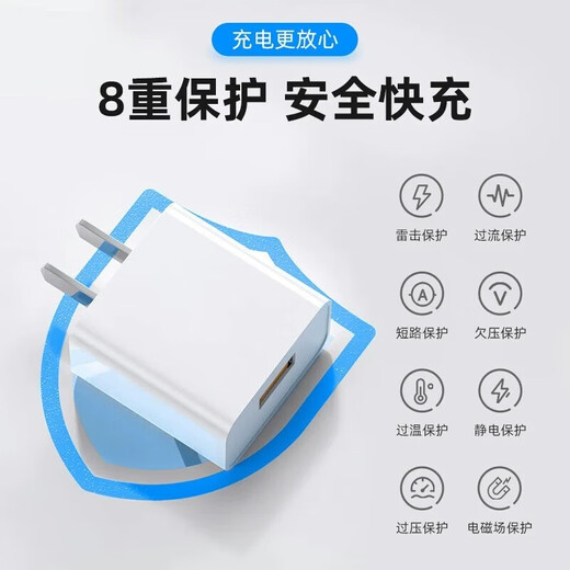 励顿66W充电器快充套装type-c数据线6A快充线充电头超级闪充插头适用华为Mate40pro/60/50荣耀小米oppo 1.5米6A快充线