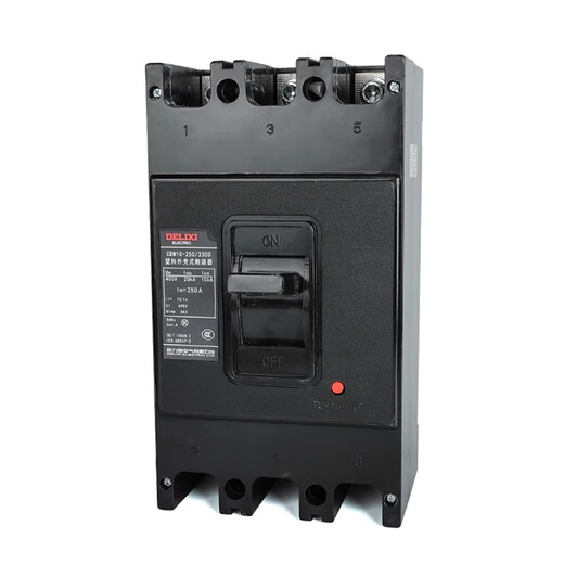 Delixi plastic case circuit breaker CDM10 three-phase overload short circuit protector 3P air switch CDM10-250/3300 250A