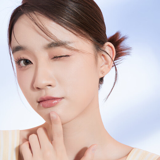 Saturday Fortune Jewelry Red 18K Gold Earrings for Women Snowflake Colorful Gold Earrings Birthday Gift for Women C0911387