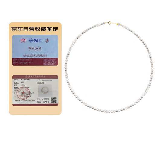 Angel's Tears 18K Gold Freshwater Pearl Necklace Millet Beads Baby Beads Clavicle Chain Birthday Gift Valentine's Day Gift for Girlfriend