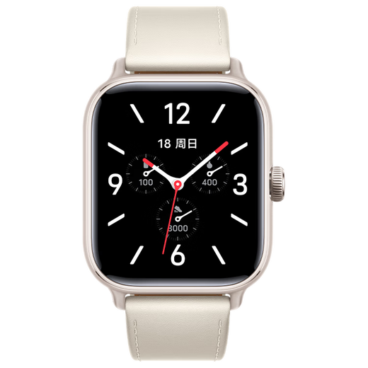 
vivo WATCH GT eSIM version Qingyun White Leather Smart Watch Blue River Operating System AI Experience 21 Days Extra Long Battery Health Monitoring Valentine's Day Gifts for Girls