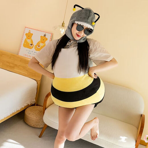 Tiger Luoluo Creative Shark Bee Shark Bee Doll Wearable Doll Clothing Children's Dress Gift Funny Bee Suit Children's Style Within 1.5 Meters 75