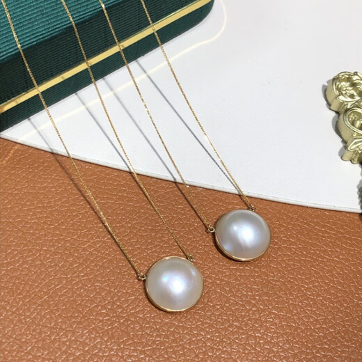 OIDSGG Mickey style seawater maple pearl white set chain 1617mm Chopard chain necklace Mickey white maple 18-19mm