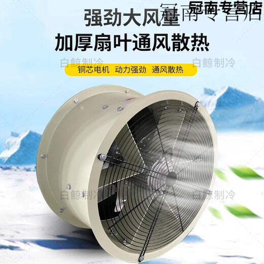 Yipeng Cold Storage Cooler Air Duct Motor Air Blade Flat Mesh Cover Accessoires Y-Serie Drei-Phasen-Motor 1,5 kW 2,2 kW 700 Luftklingen Durchmesser 695 mm