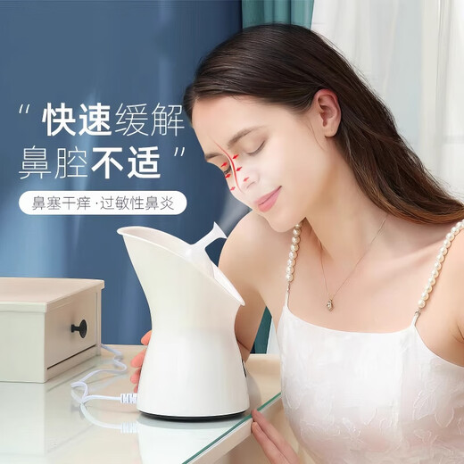 Golden Rice Hot Spray Facial Steamer Replenishing Moisture Facial Steamer Nano Sprayer Home Facial Beauty Instrument Facial Humidifier Smoky Face Steamer Open Pores Traditional Chinese Medicine Facial Steamer Girl Gift Ivory White