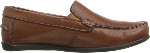 Florsheim Boys' Jasper Venetian Little (Toddler/Little Big Kid) Driving Style Loafers Saddle Tan 11 Wide Little Kid